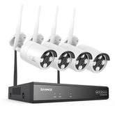 5MP 16-Channel Wireless Security Camera System, 8MP NVR, 5MP WiFi IP Camera, Two-Way Audio, IP66 Waterproof, Smart AI Human Detection, Work With Alexa